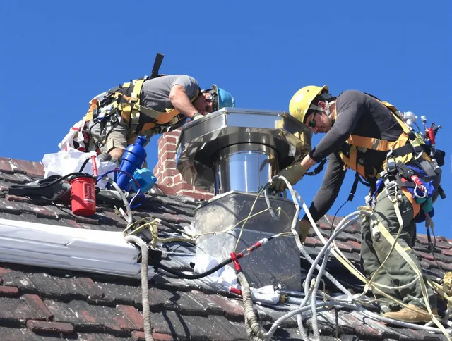 Protective chimney cap installed by Lakewood Chimney Sweep in Lakewood, CA