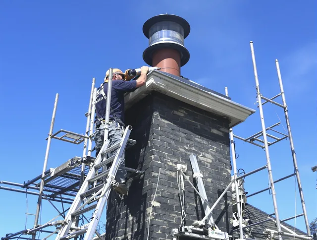 Sturdy chimney crown finished by Lakewood Chimney Sweep in Lakewood, CA
