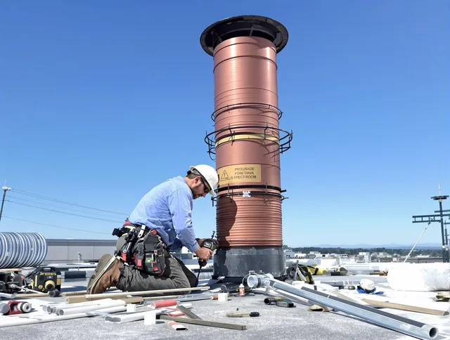 Installed chimney liner by Lakewood Chimney Sweep in Lakewood, CA