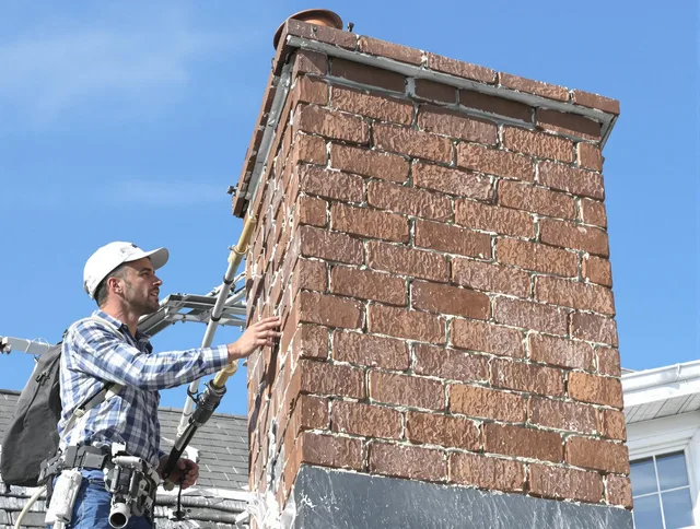 Brickwork for a chimney rebuild by Lakewood Chimney Sweep in Lakewood, CA