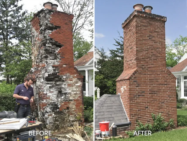 Lakewood Chimney Sweep performing a full chimney restoration in Lakewood, CA