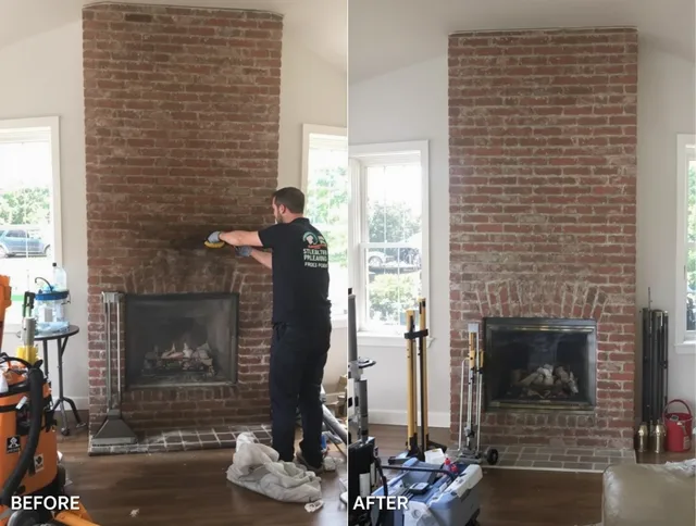 Finished chimney sweeping service by Lakewood Chimney Sweep in Lakewood, CA