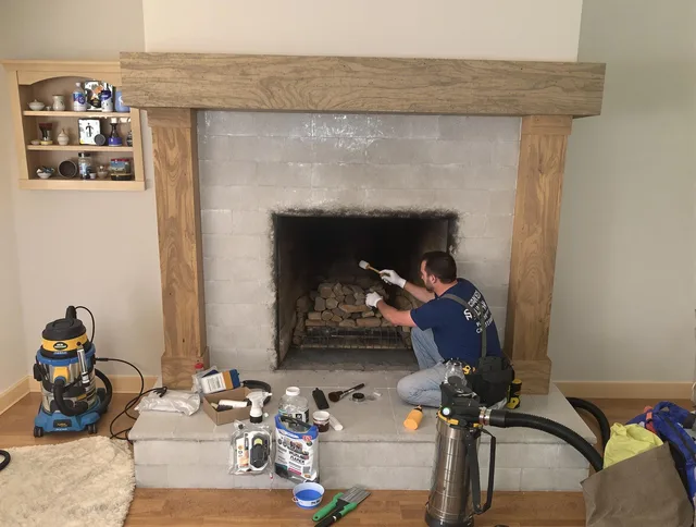 Detailed creosote removal process by Lakewood Chimney Sweep in Lakewood, CA