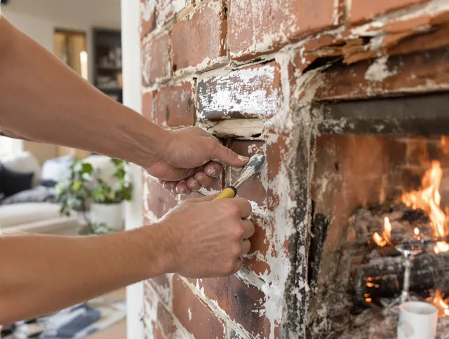Routine fireplace repair by Lakewood Chimney Sweep in Lakewood, CA